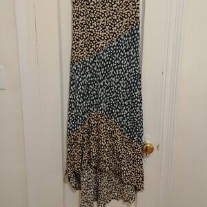 Melloday Printed High low maxi dress